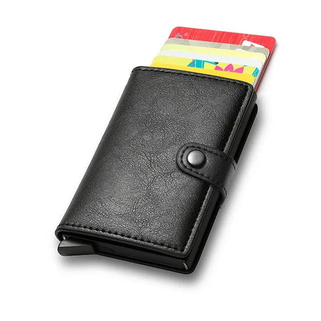 Nano Plus Pop Up Credit Card Holder Wallet - Black