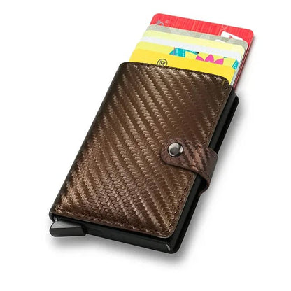 Nano Plus Pop Up Credit Card Holder Wallet - Carbon Bronze