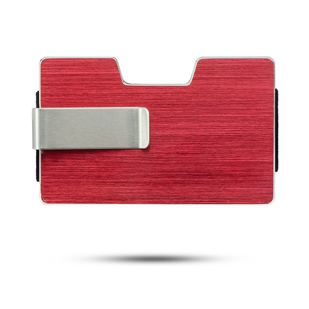 Ultra Alloy RFID Aluminum Credit Card Holder Wallet - Red